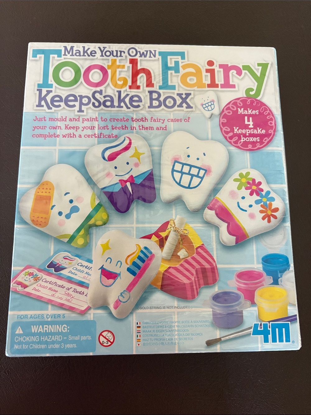 NIB Make Your Own Tooth Fairy Keepsake Boxes - Colorful